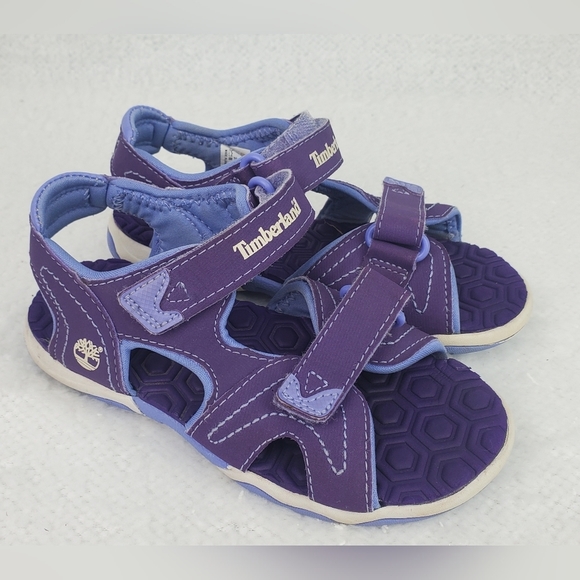 Timberland Girls Purple beach water Sandals sz 11 - Picture 1 of 8